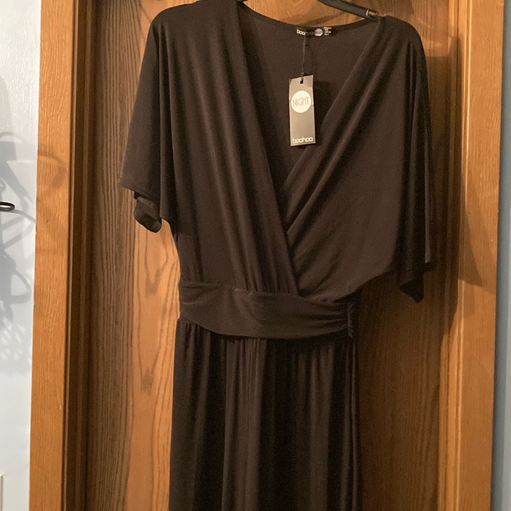 Brand new! Boohoo Night Black Wide Leg Pantsuit. 61” Long x 23” PTP x 33”